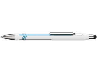 Stylo à bille Epsilon Touch blanc-bleu Recharge Slider 755 XB bleu