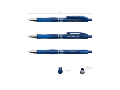 Stylo à bille rétractable ErichKrause® MEGAPOLIS Concept, couleur d'encre : Bleu – Image 3