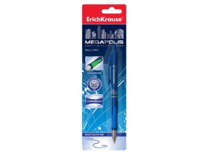 Stylo à bille rétractable ErichKrause® MEGAPOLIS Concept, couleur d'encre : Bleu