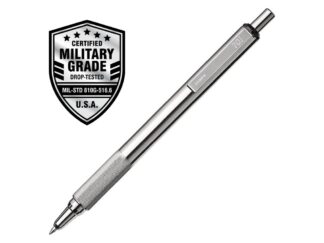 Zebra F-xMD Stylo à bille rétractable en acier inoxydable