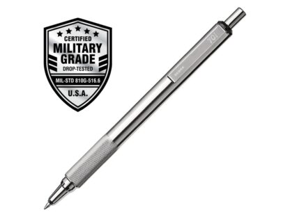 Zebra F-xMD Stylo à bille rétractable en acier inoxydable