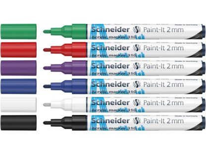 Marqueur acrylique à pointe ogive 2 mm 310 6 pc/boîte – Image 2