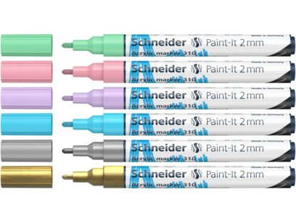 Marqueur acrylique à pointe ogive 2 mm 310 6 pc/étui 2 – Image 2
