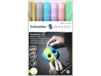 Marqueur acrylique à pointe ogive 2 mm 310 6 pc/étui 2