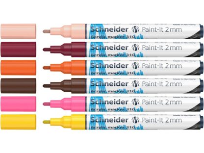 Paint-It 310 Marqueur acrylique à pointe ogive 2 mm 6 pc/boîte 3 – Image 2