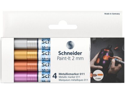 Marqueur métallique à pointe ogive 2 mm Paint-It 011 set1