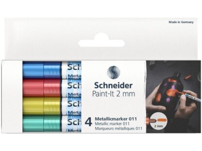 Marqueur métallique à pointe ogive 2 mm Paint-It 011 set2
