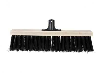 Balais cantonnier avec bossage/inclinaison en plastique, 40 cm, avec fil coco