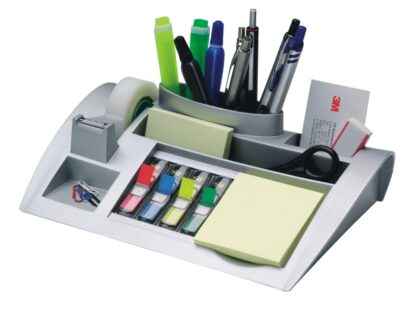 Organiseur de bureau avec notes, index et ruban adhésif, argent C50 3M – Image 2